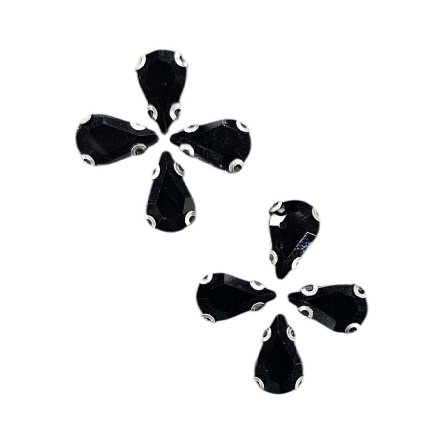 Crystal Stone Habby Black Crystal D.R Stone 8x13 Drop (7889445027929)