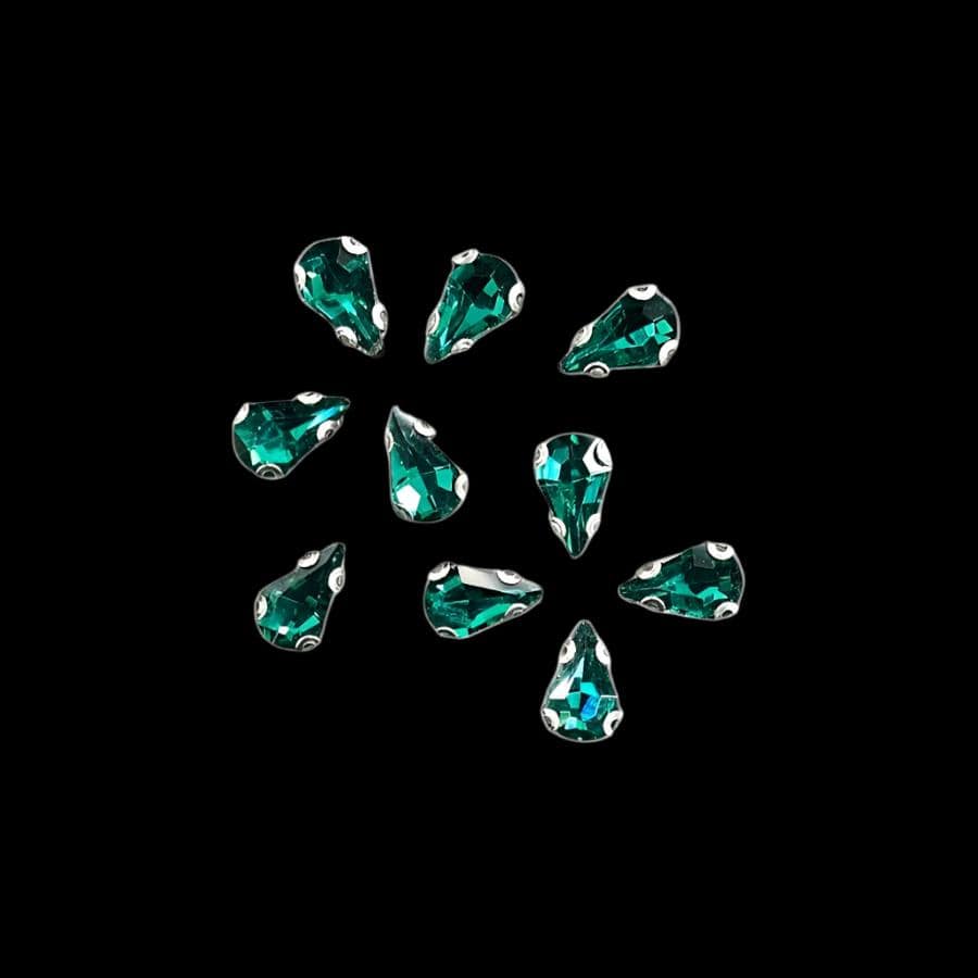 Crystal Stone Habby Bottle Green Crystal D.R Stone 6x10 Drop (7889076060249)