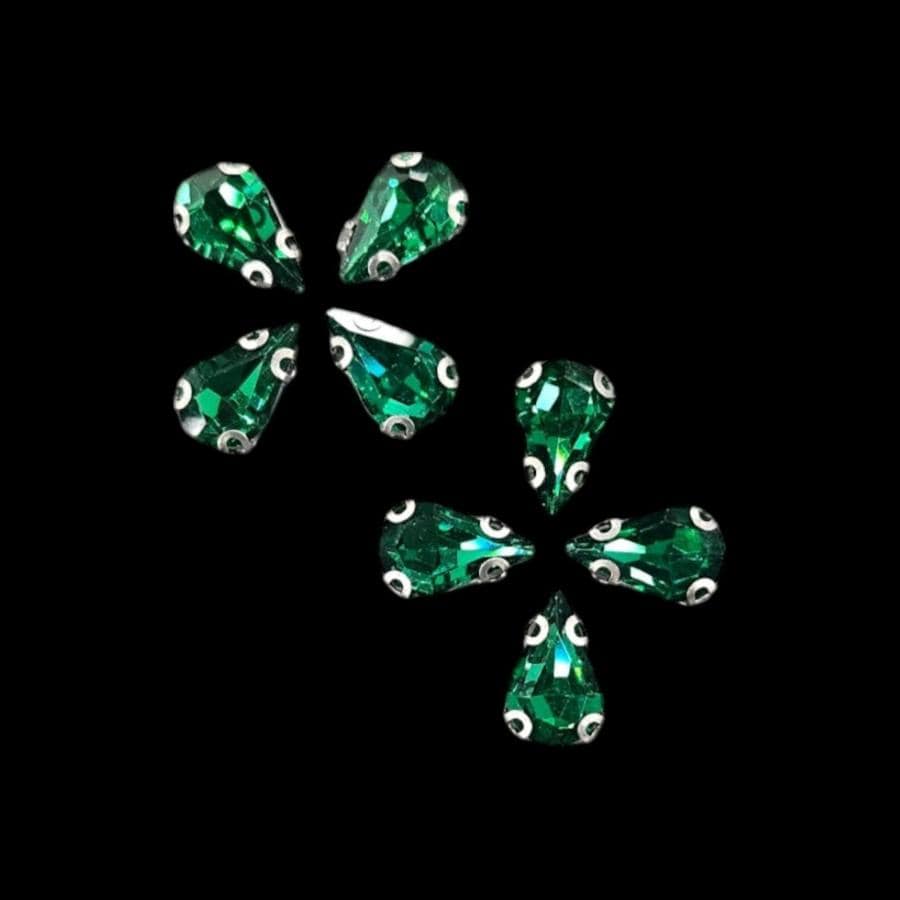 Crystal Stone Habby Bottle Green Crystal D.R Stone 8x13 Drop (7889445027929)