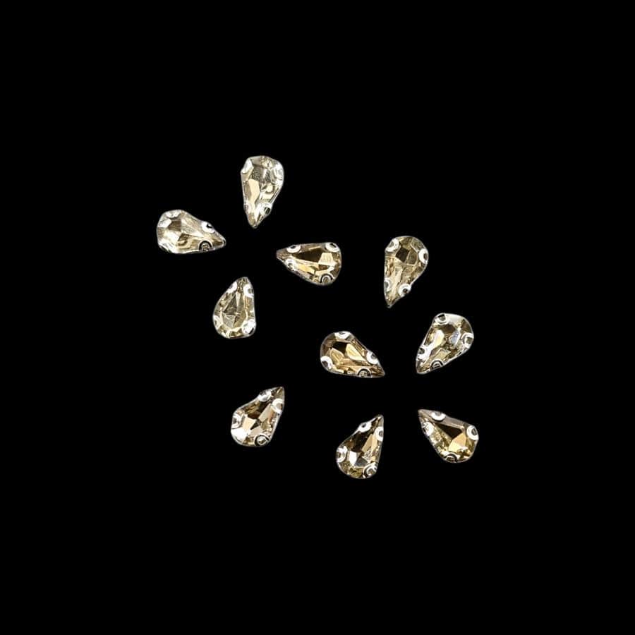 Crystal Stone Habby Champagne Crystal D.R Stone 6x10 Drop (7889076060249)