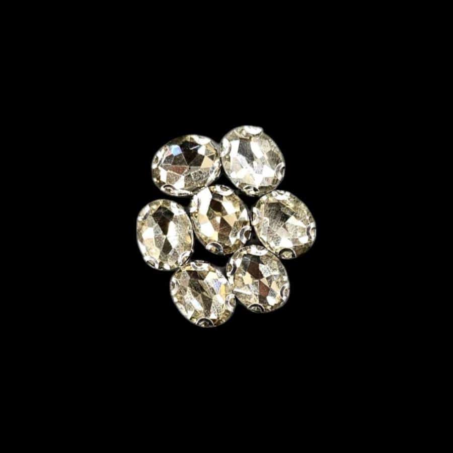 Crystal Stone Habby Champagne Crystal D.R Stone 8x10 Oval (7889950769241)