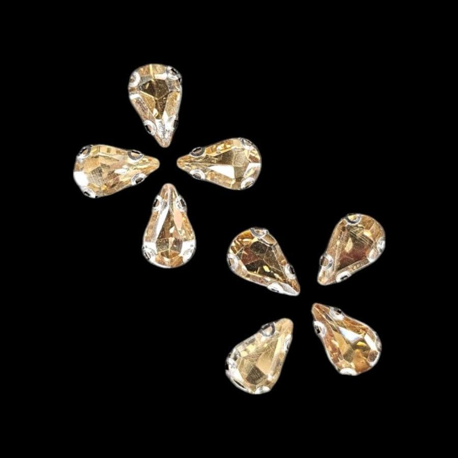 Crystal Stone Habby Champagne Crystal D.R Stone 8x13 Drop (7889445027929)