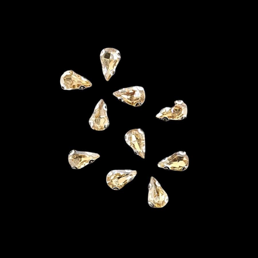 Crystal Stone Habby Gold Crystal D.R Stone 6x10 Drop (7889076060249)