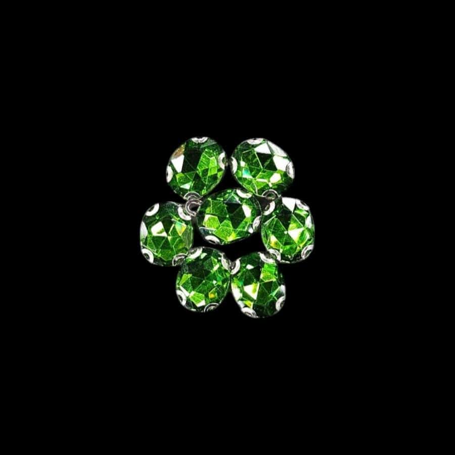 Crystal Stone Habby Green Crystal D.R Stone 8x10 Oval (7889950769241)