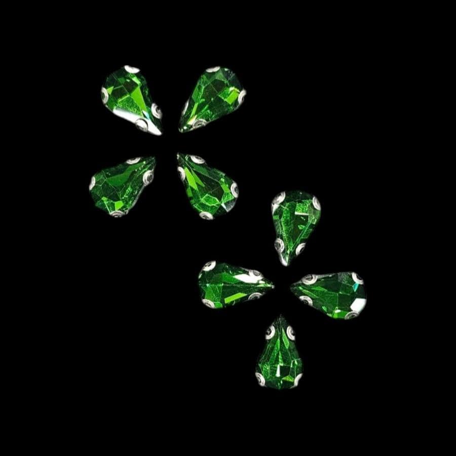 Crystal Stone Habby Green Crystal D.R Stone 8x13 Drop (7889445027929)