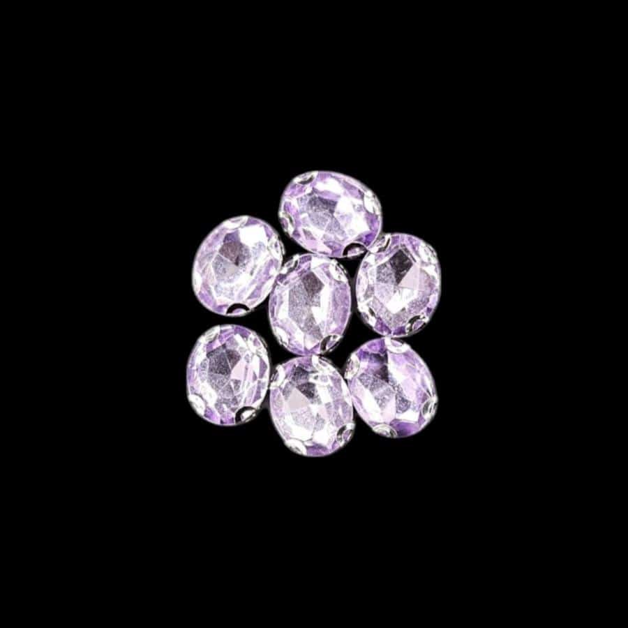Crystal Stone Habby Lilac Crystal D.R Stone 8x10 Oval (7889950769241)