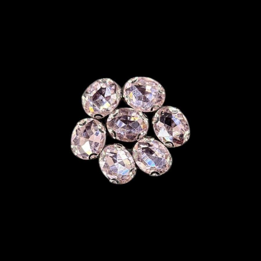 Crystal Stone Habby Pink Crystal D.R Stone 8x10 Oval (7889950769241)