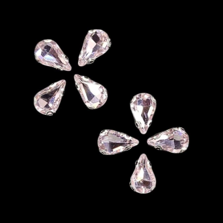 Crystal Stone Habby Pink Crystal D.R Stone 8x13 Drop (7889445027929)