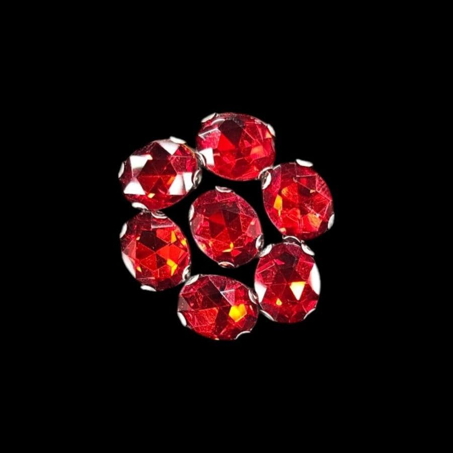 Crystal Stone Habby Red Crystal D.R Stone 8x10 Oval (7889950769241)