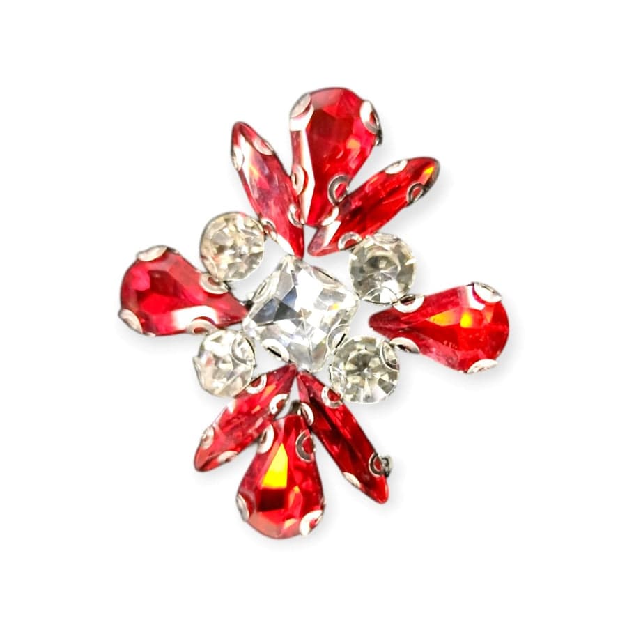 Crystal Stone Habby Red Glass Stone Stick CS4