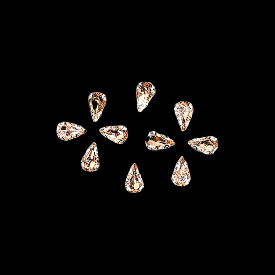 Crystal Stone Habby Rose Gold Crystal D.R Stone 6x10 Drop (7889076060249)