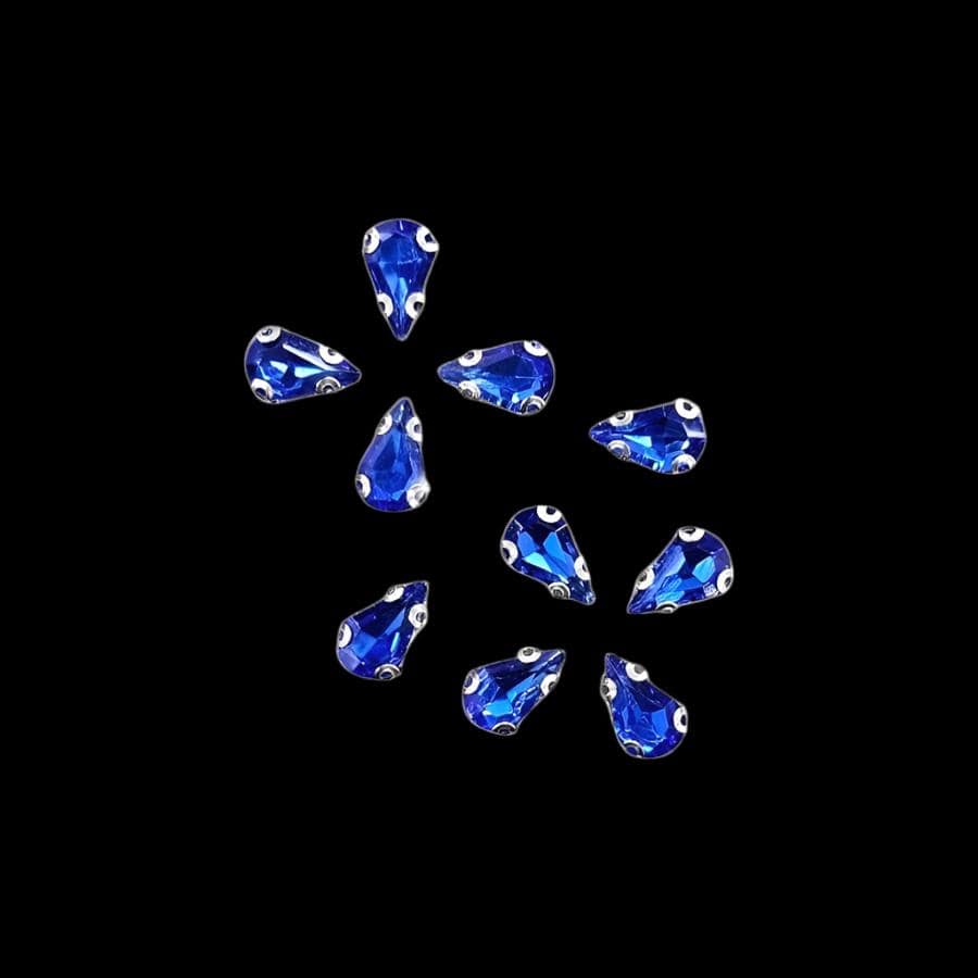 Crystal Stone Habby Royal Blue Crystal D.R Stone 6x10 Drop (7889076060249)