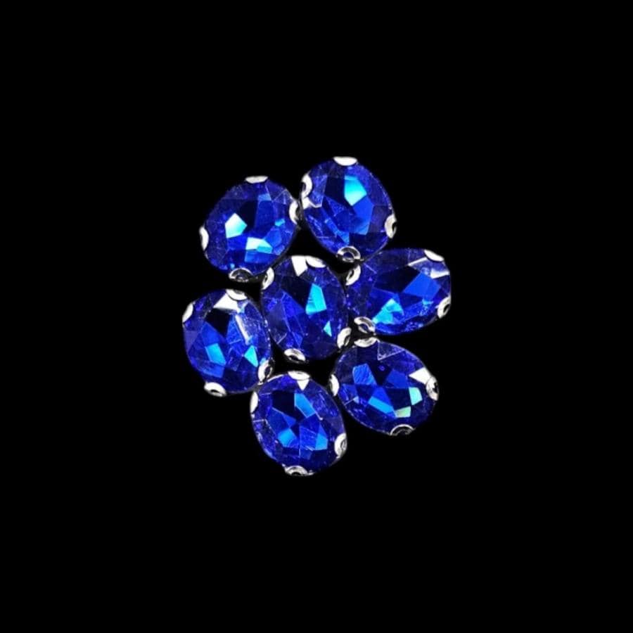 Crystal Stone Habby Royal Blue Crystal D.R Stone 8x10 Oval (7889950769241)