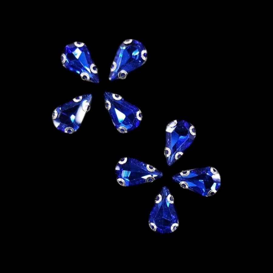 Crystal Stone Habby Royal Blue Crystal D.R Stone 8x13 Drop (7889445027929)
