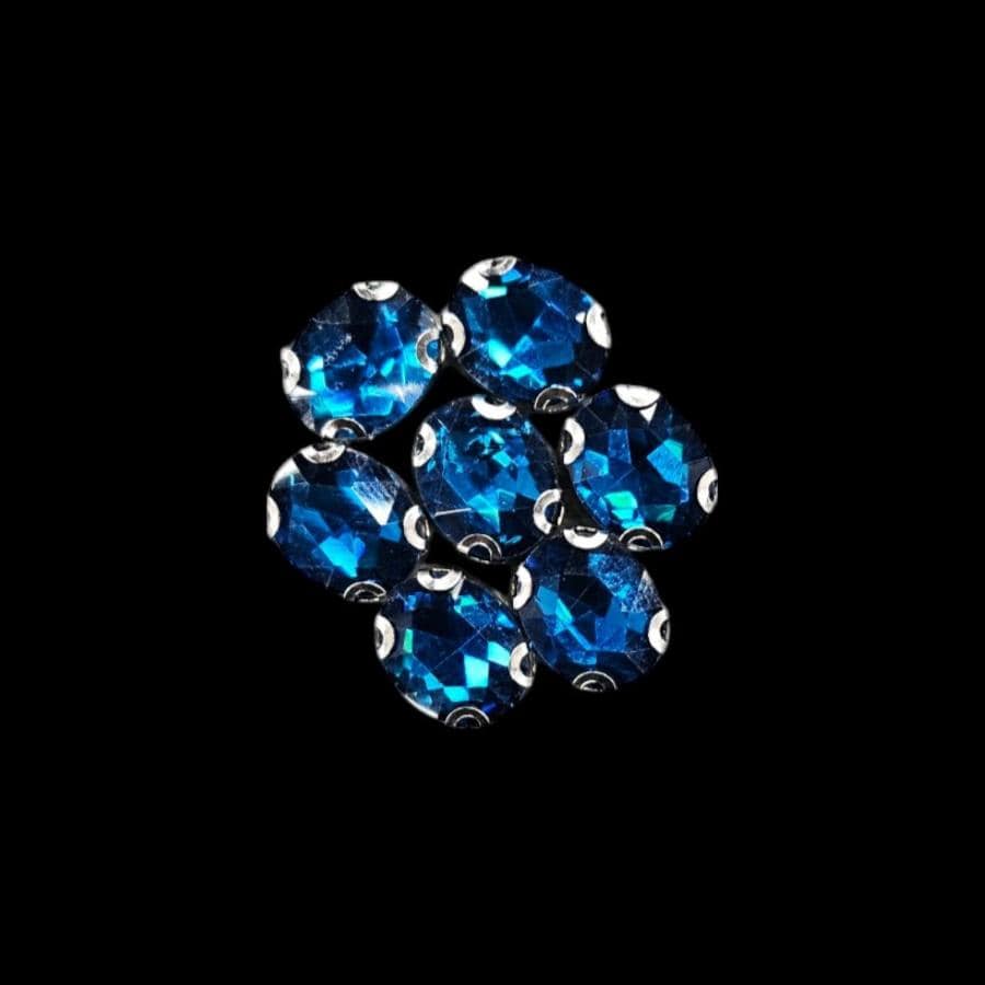 Crystal Stone Habby Teal Crystal D.R Stone 8x10 Oval (7889950769241)