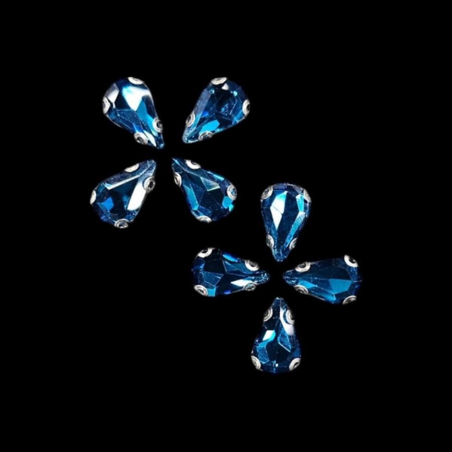 Crystal Stone Habby Teal Crystal D.R Stone 8x13 Drop (7889445027929)