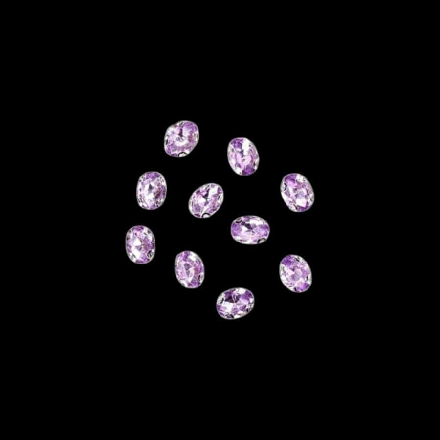Crystal Stones habby Lilac Crystal D.R Stone 6x8 Oval (7888590372953)