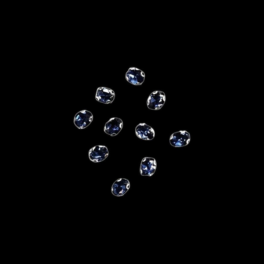 Crystal Stones habby Navy Crystal D.R Stone 6x8 Oval (7888590372953)