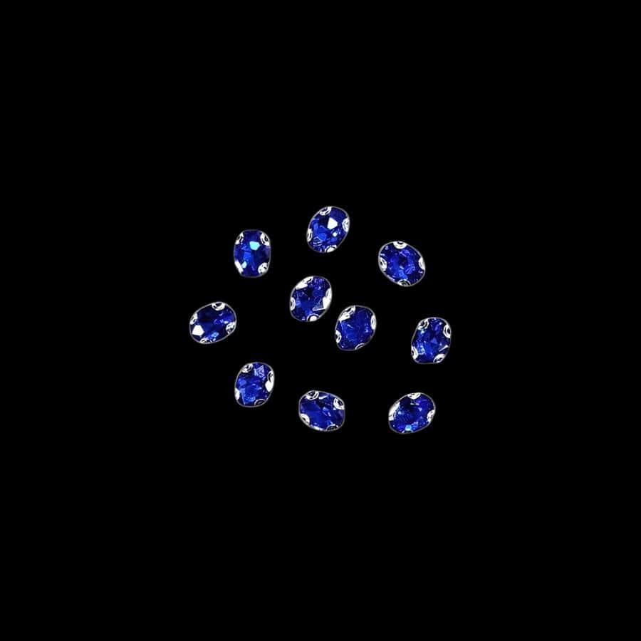 Crystal Stones habby Royal Blue Crystal D.R Stone 6x8 Oval (7888590372953)