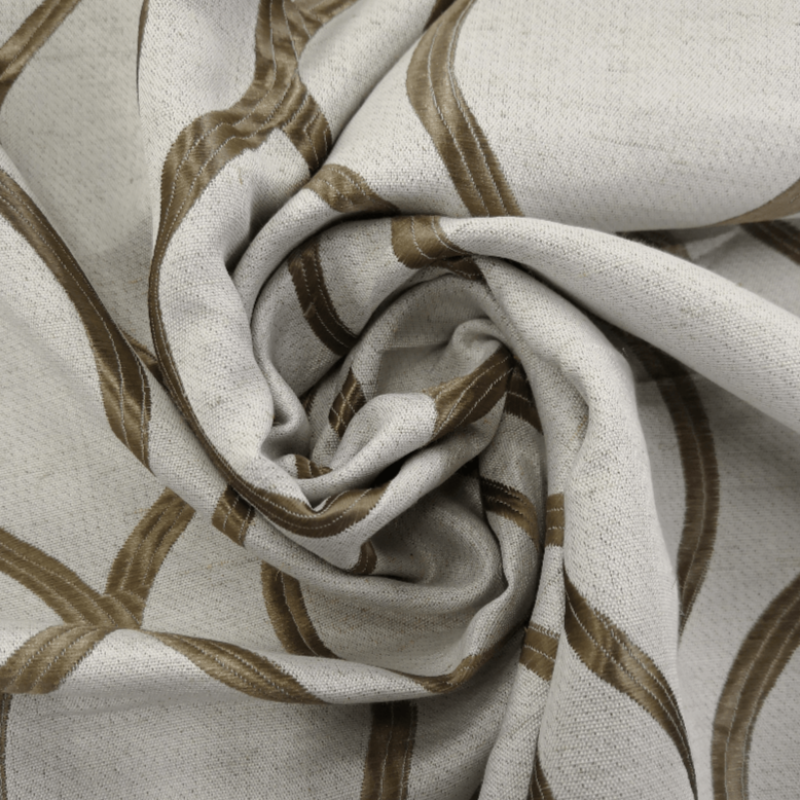 Curtaining Material Curtain Material Jacquard Curtain Maseille Brown SX-LIN1510-G - 280cm (6552177737817)
