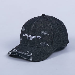 Cutty Caps Cutty C Aurora Baseball Hat Black (7348853702745)