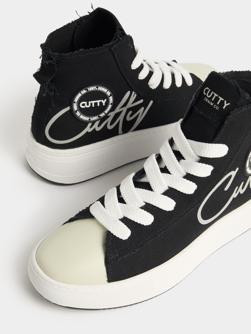 Cutty Casual Shoes Cutty Men's Tampa Hi Top Sneaker-Black CUTAMPA