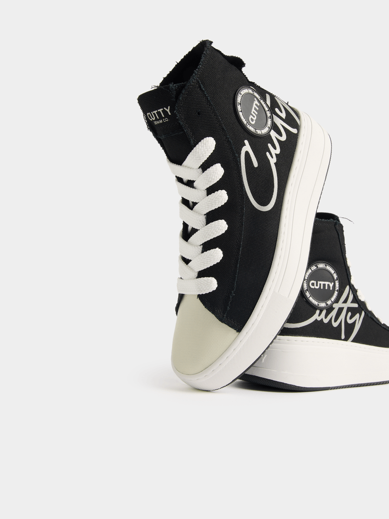 Cutty Casual Shoes Cutty Men's Tampa Hi Top Sneaker-Black CUTAMPA
