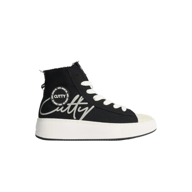 Cutty Casual Shoes Cutty Men's Tampa Hi Top Sneaker-Black CUTAMPA