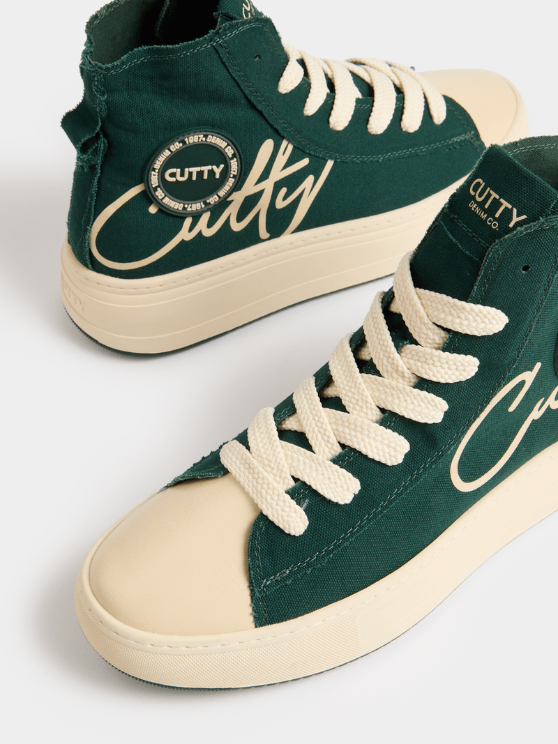 Cutty Casual Shoes Cutty Men's Tampa Hi Top Sneaker-Green CUTAMPA
