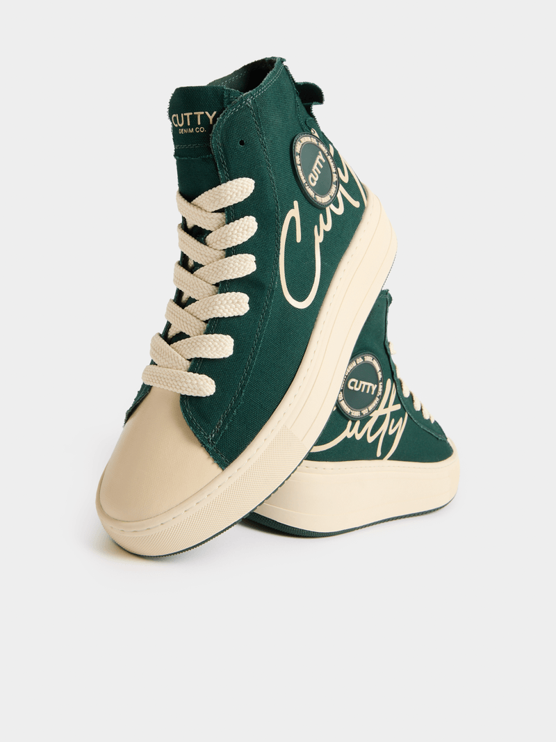 Cutty Casual Shoes Cutty Men's Tampa Hi Top Sneaker-Green CUTAMPA