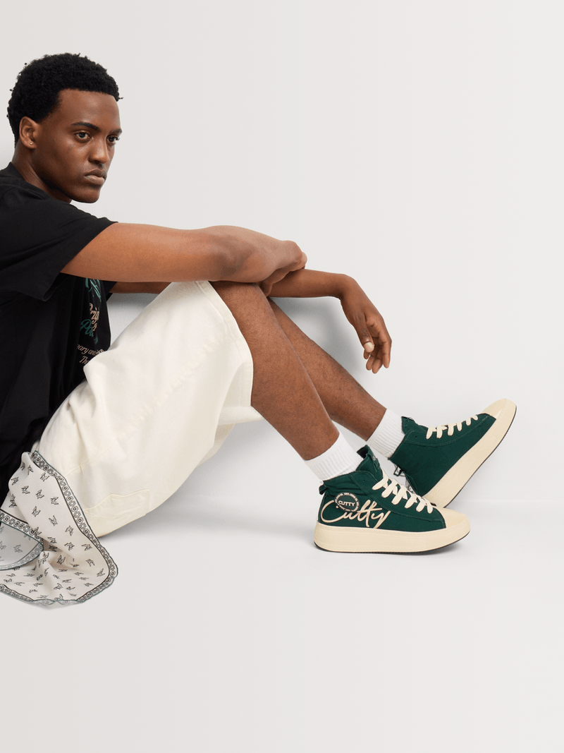 Cutty Casual Shoes Cutty Men's Tampa Hi Top Sneaker-Green CUTAMPA