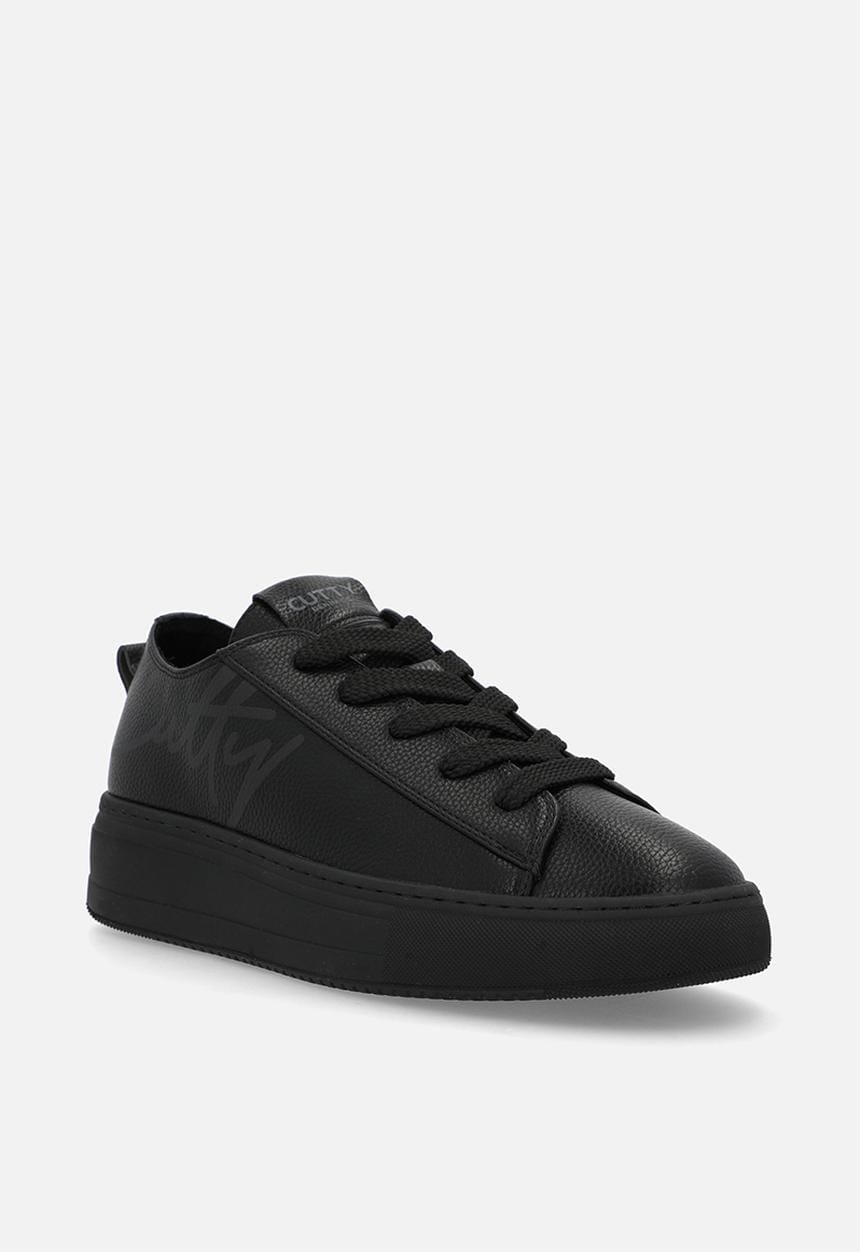 Cutty Casual Shoes Cutty Men's Tampa Pebble Pu-Black CUTAMPA