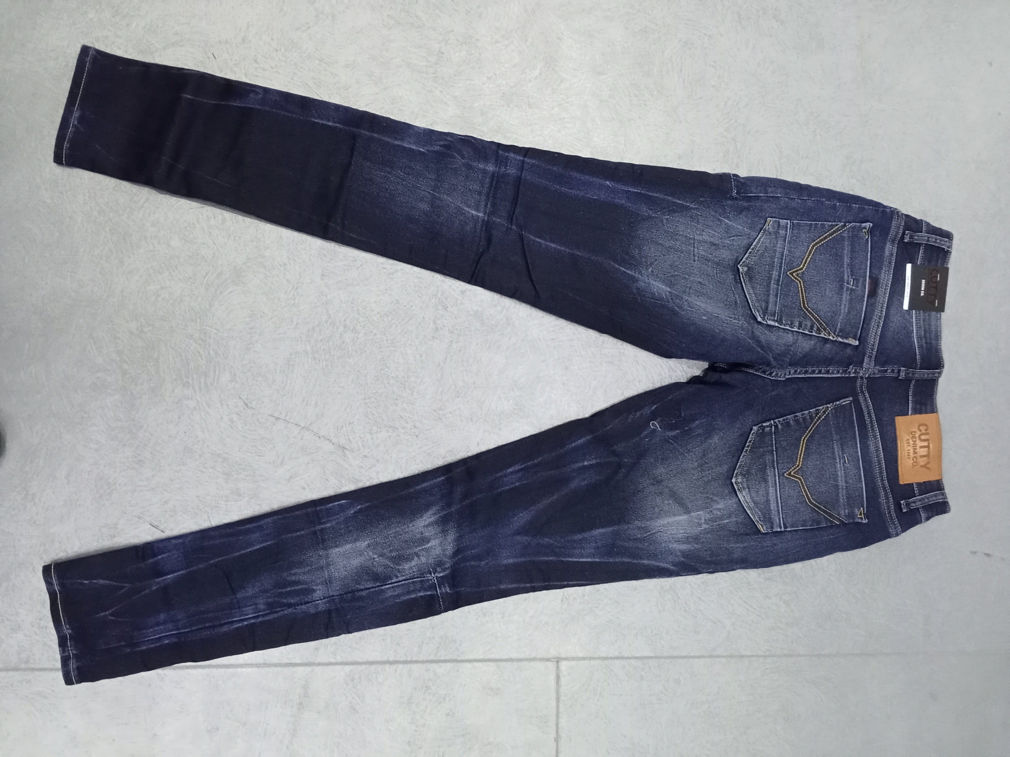 Cutty Jeans Cutty Men's Coated Celmic Denim Jean Dark Wash (7809113358425)