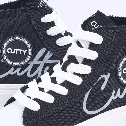 Cutty Mens Sneakers Cutty Tampa Hi Sneakers Black