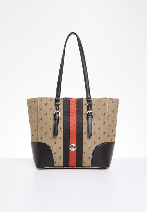 Polo Ladies Handbags Polo Parker Tote Camel (7496747188313)