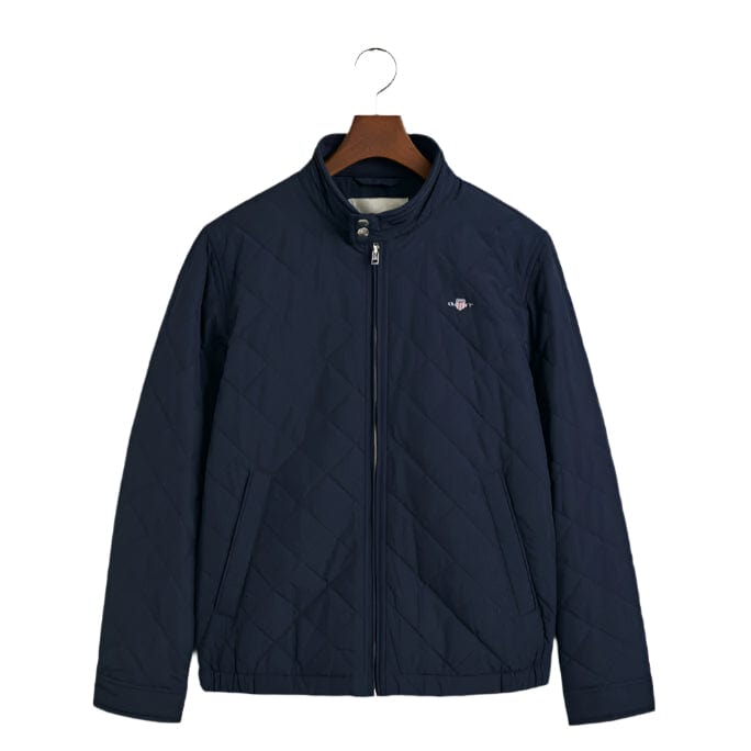Gant Puffer Jacket S Gant Quilted Windcheater Evening Blue