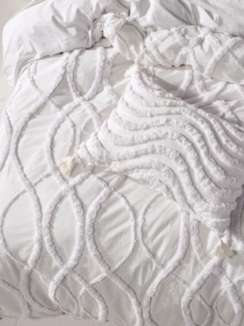 Linen House Duvet Cover Linen House White Amadora Duvet Cover Set (4779662180441)