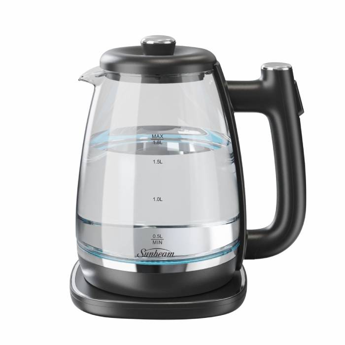 Sunbeam KETTLE Sunbeam 1.8 Litre Deluxe Glass Kettle SDGK-3000