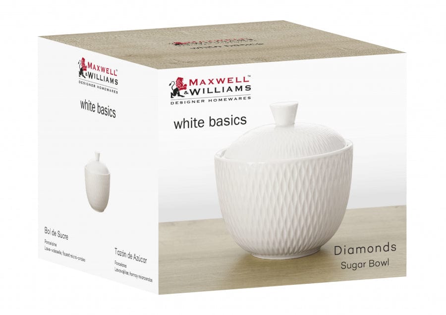 Maxwell & Williams Sugar Bowl Maxwell & Williams White Basics Diamonds Sugar Bowl DV0066 (6753847378009)