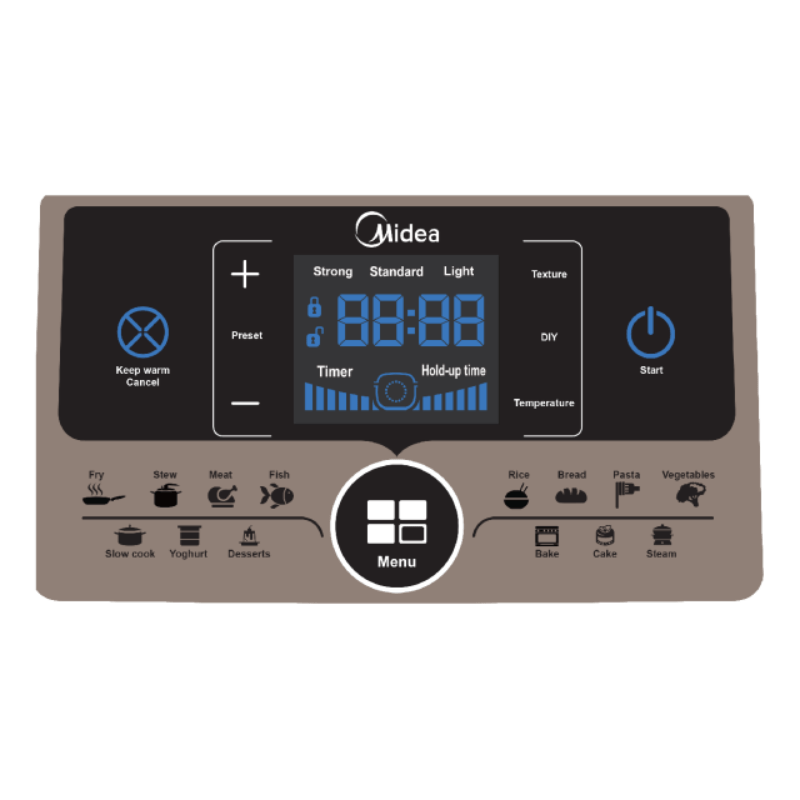 Midea Pressure Cooker Midea 6 Litre Instachef Pressure Cooke MY-SS6062 (2061776584793)