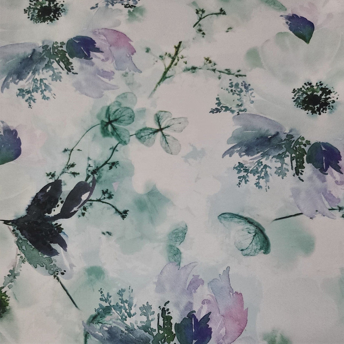 PRINTED SATIN Dress Fabrics Printed Floral Duchess Satin Fabric 150 (7334056525913)