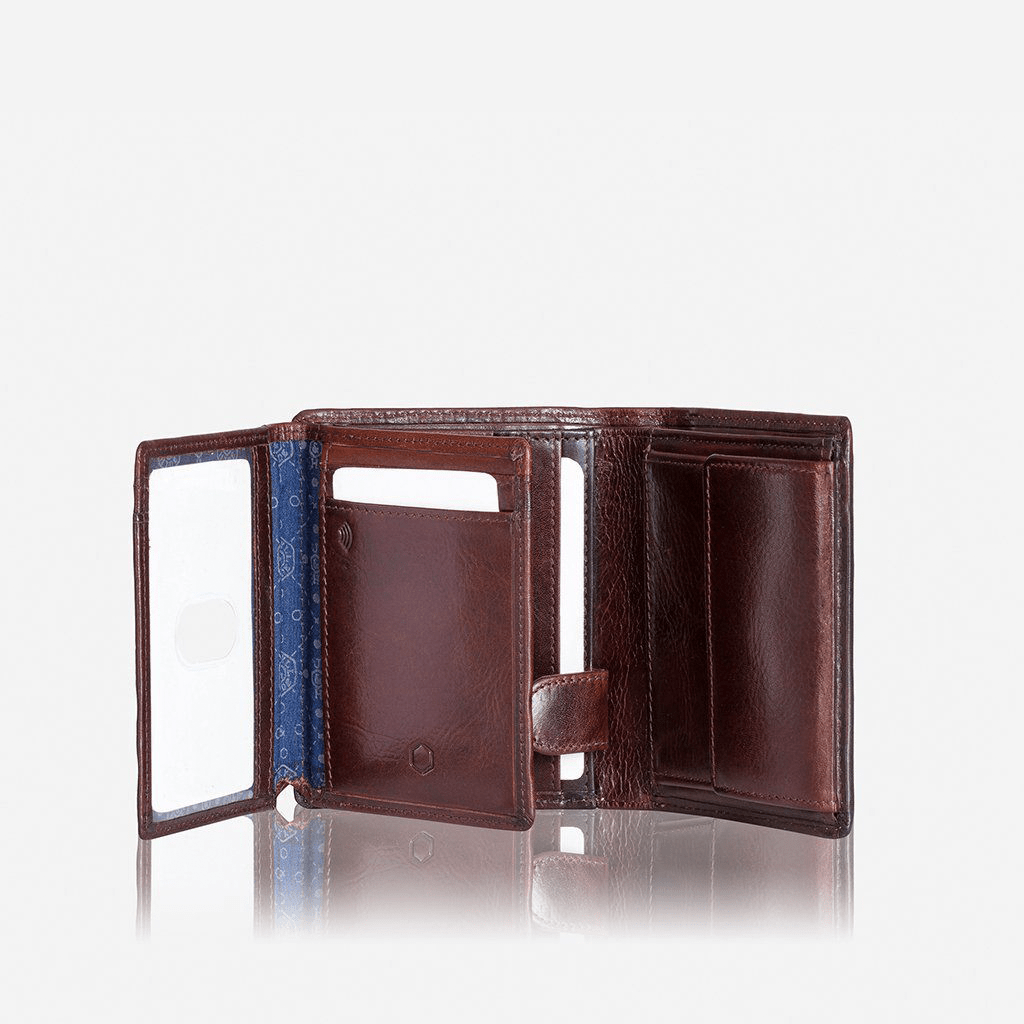 Jekyll & Hide Wallets Jekyll & Hide Oxford Billfold Wallet With Id Window Coffee (7266288926809)