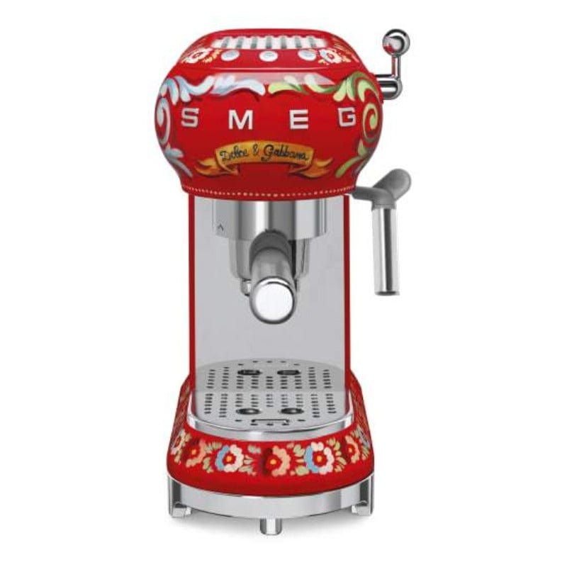 smeg COFFEE MACHINE Smeg D&G Retro Espresso Coffee Machine ECF01DGEU (4687322972249)