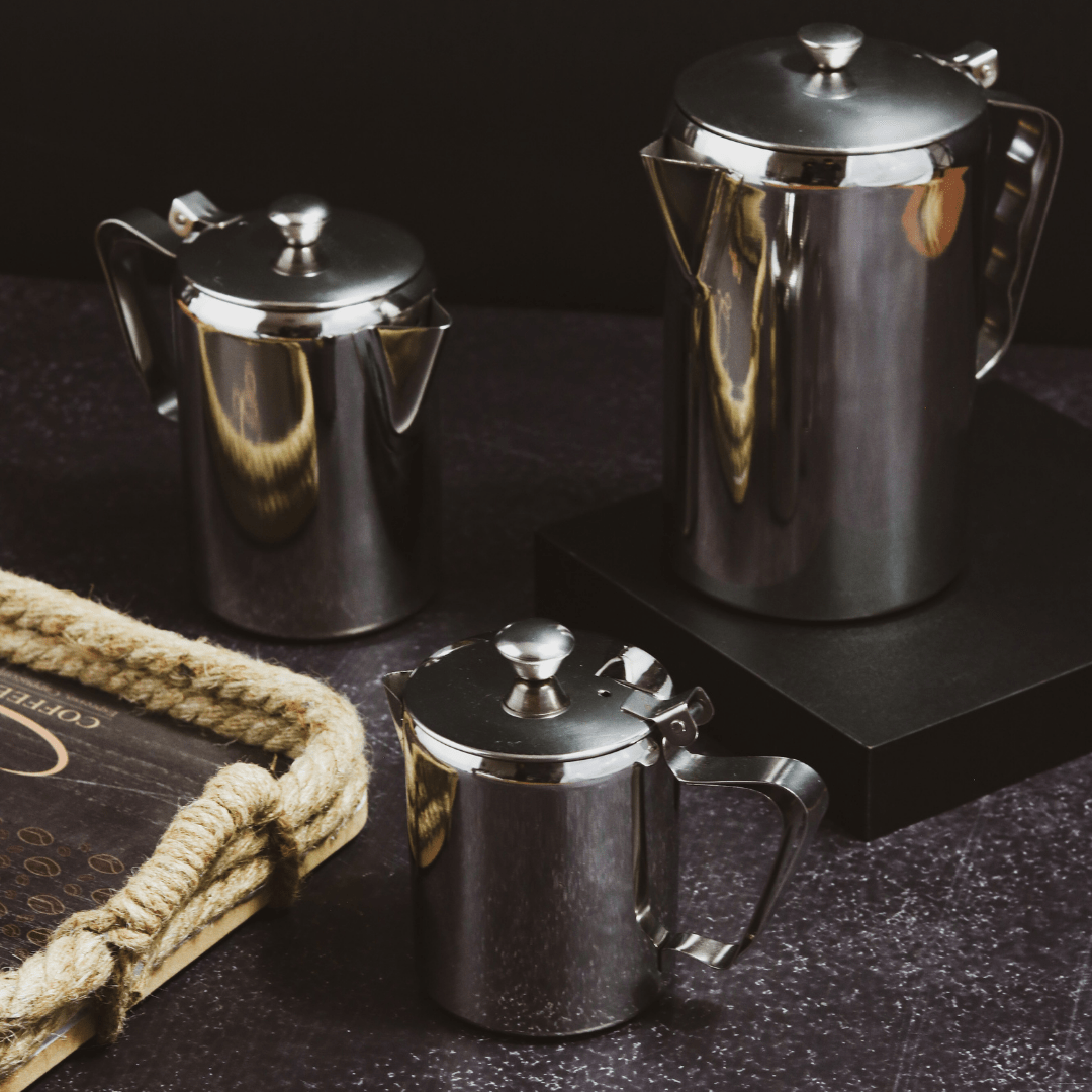 Stainless Steel Milk Jug Stainless Steel Coffee Pot 1L SGN047 (7477653405785)