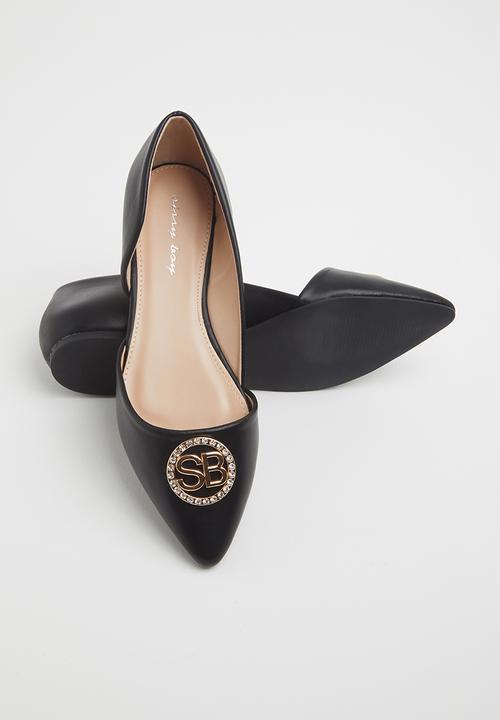 Sissy Boy LADIES SHOES 3 Sissy Boy All Flat Remains Pump Black (6564645339225)