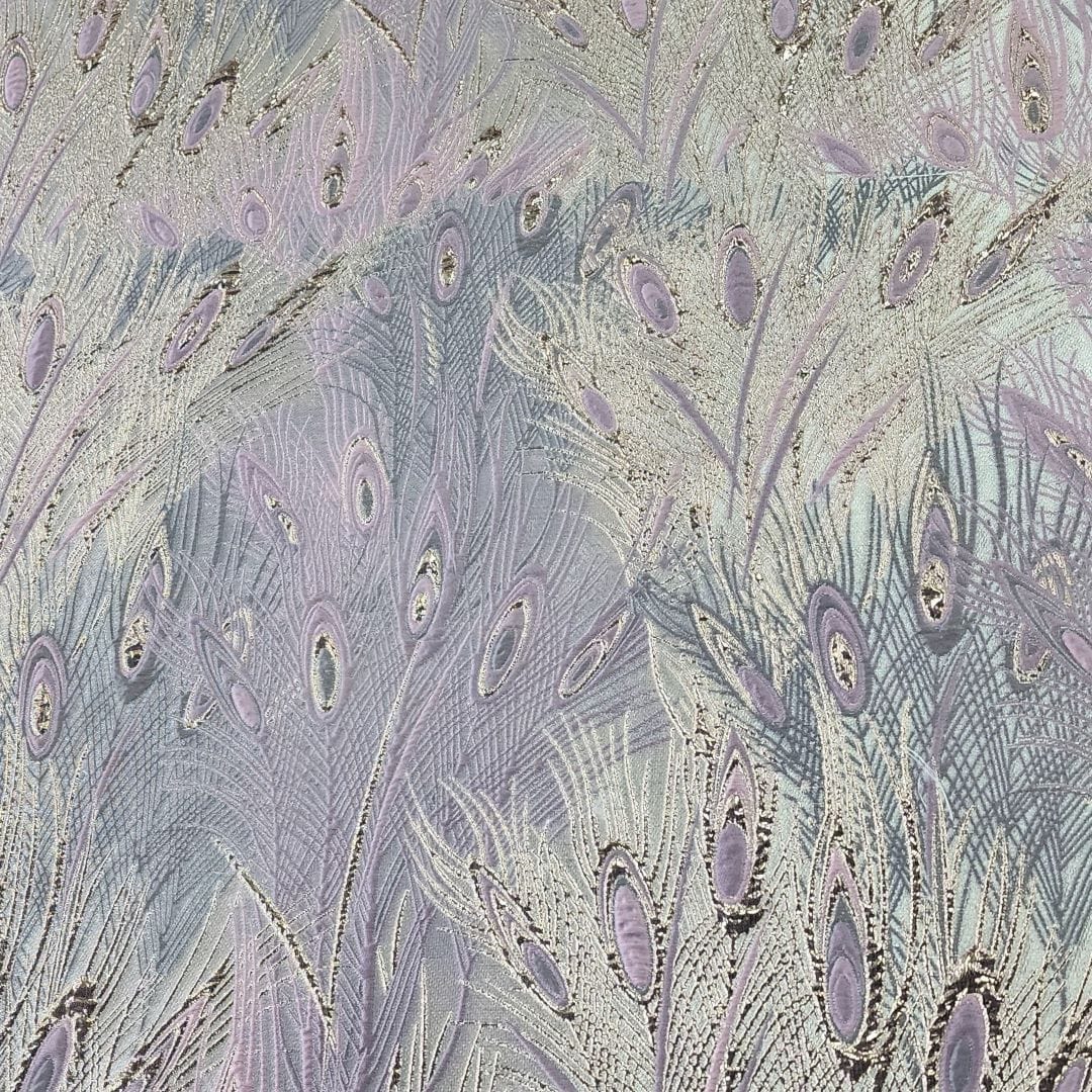 BROCADE Dress Fabrics Peacock Brocade Fabric Mauve 150cm (7400710996057)