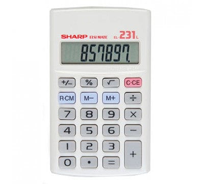 SHARP Tech & Office Sharp Basic 8 Digit Calculator EL231LB (7396899356761)