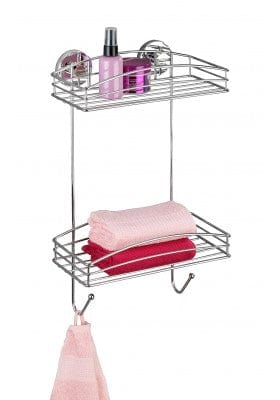 Wenko Bathroom WENKO - Vacuum-Loc 2-Tier Wall Rack - No Drilling Required (4723112018009)