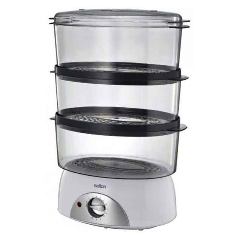 Salton food steamer Salton SFS100 3 Tier Food Steamer 6L capacity (2061695221849)