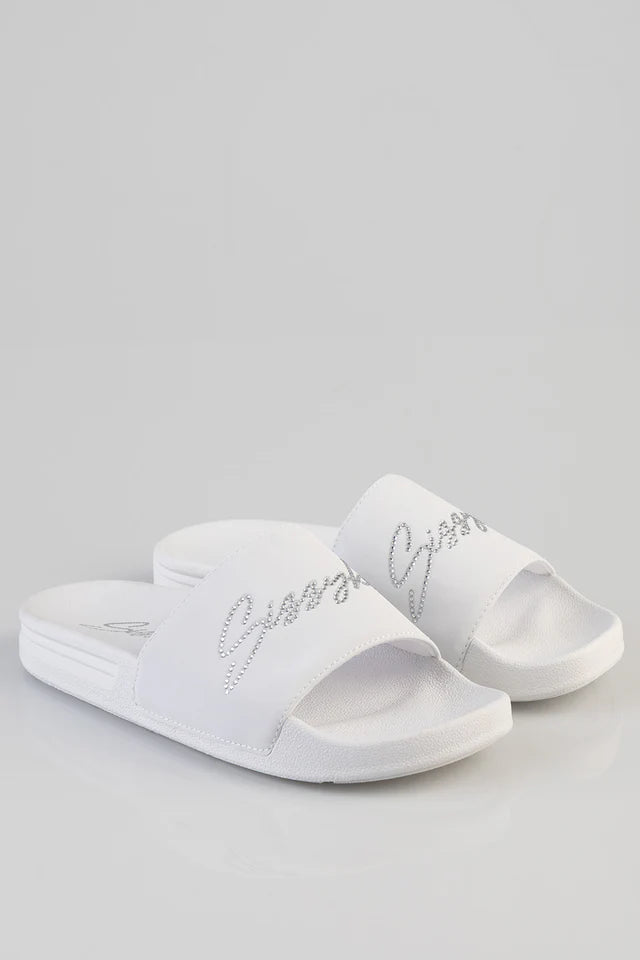 Sissy Boy Paula Bold Slides White (8015204417625)
